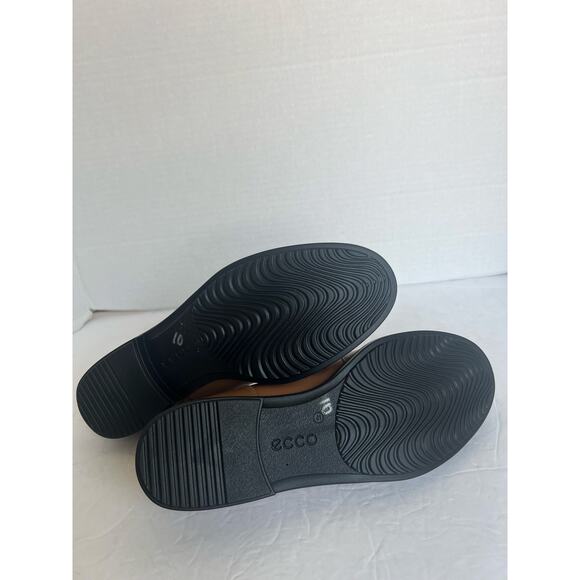 NWT ECCO Classic 15 Dressy Leather Cream Brown Slip On Comfort Penny Loafers 10 - Picture 11 of 11